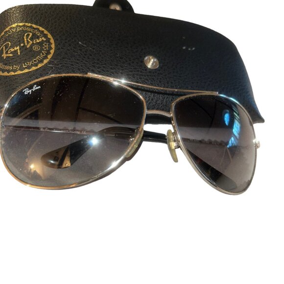 Ray-Ban Classic Aviator silver metal charcoal hue glass sunglasses UNISEX main image 4